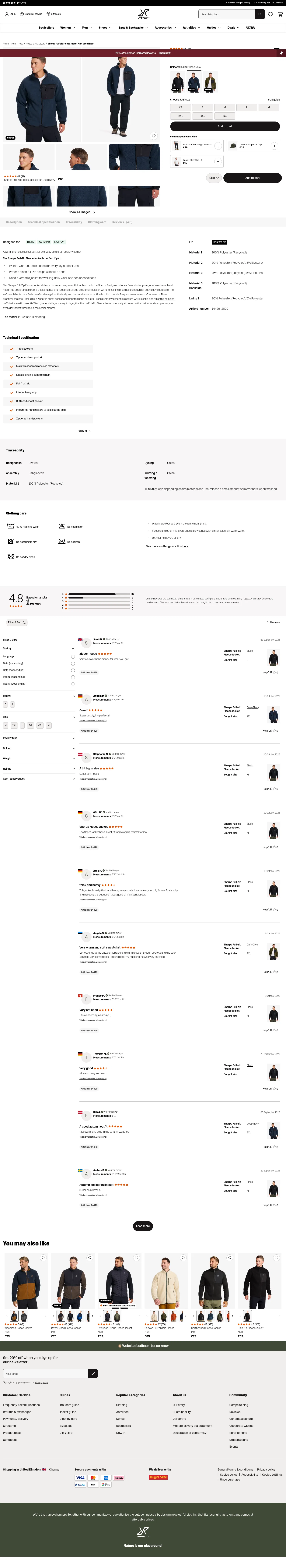 revolutionrace.co.uk/men/tops/fleece/sherpa-full-zip-fleece-jacket-men on desktop, full screenshot