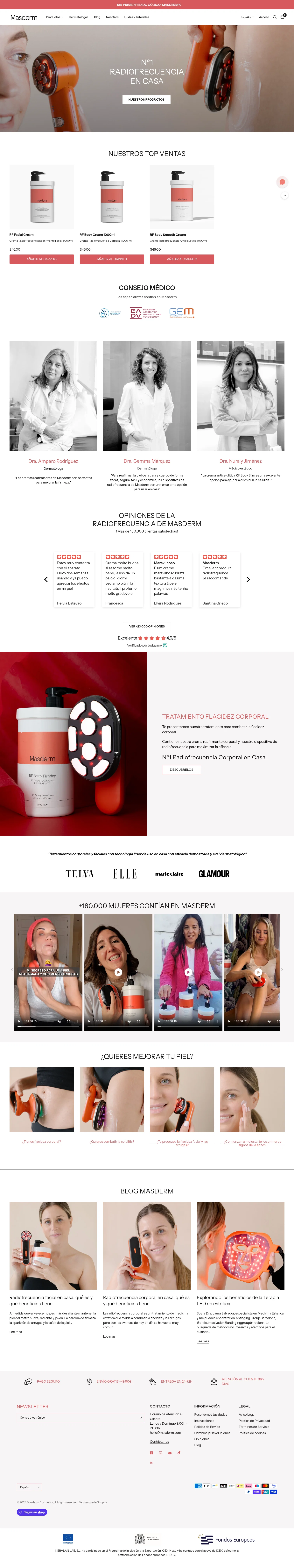 Beauty Studio landing page