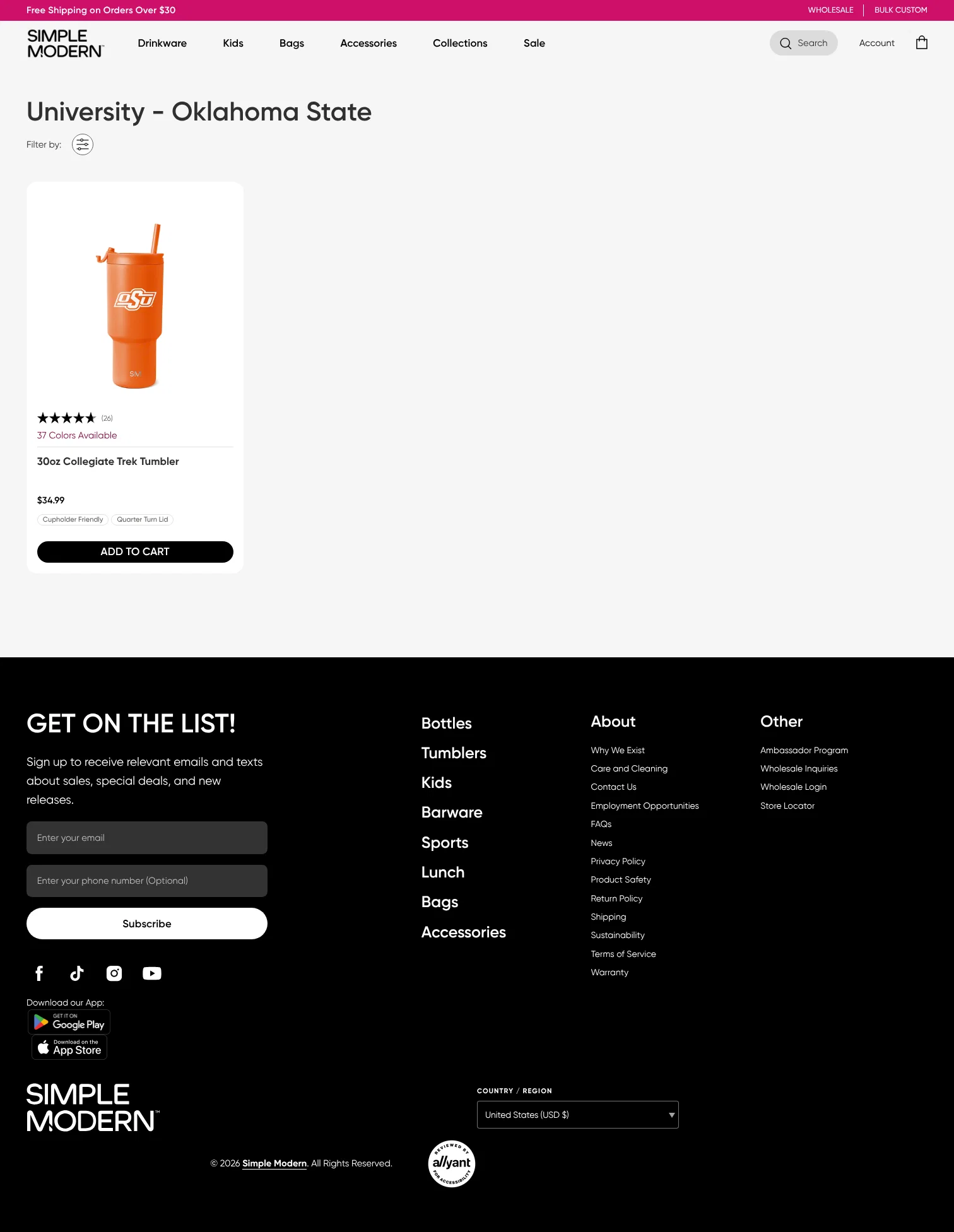 simplemodern.com/collections/university-oklahoma-state on desktop