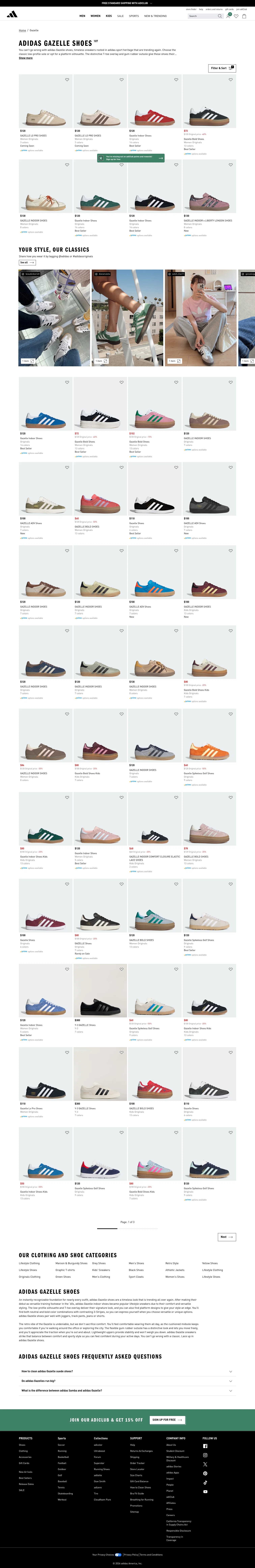 adidas.com/us/gazelle on desktop