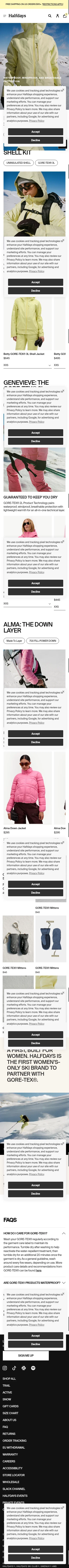 halfdays.com/pages/halfdays-gore-tex-collection on mobile