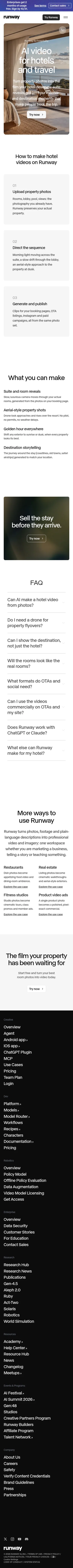 runway.com/use-cases/hotels on mobile