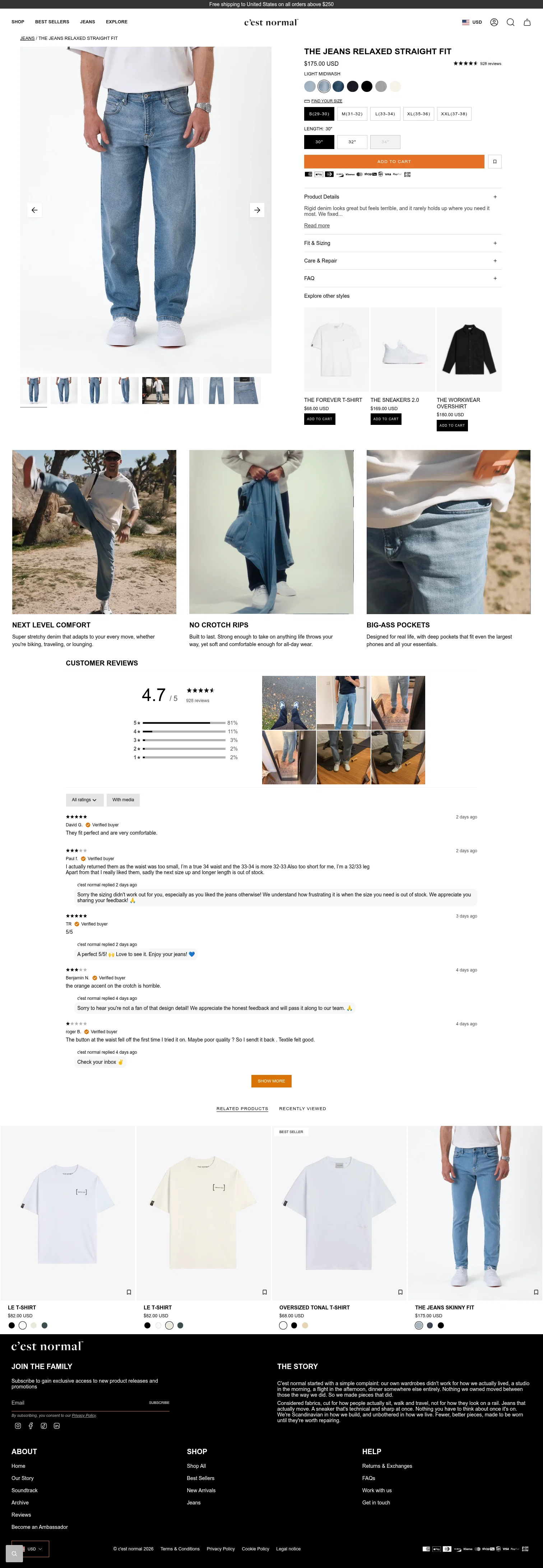 C'est Normal landing page