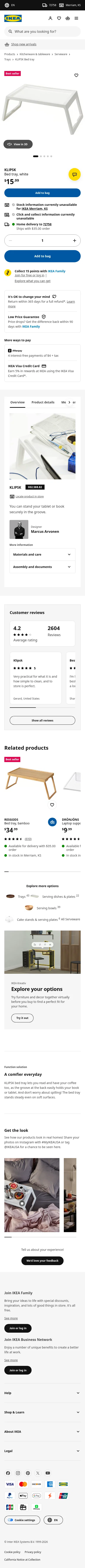 ikea.com/us/en/p/klipsk-bed-tray-white-00258882 on mobile
