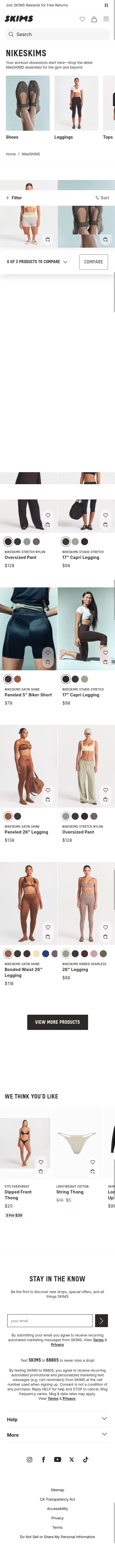 skims.com/collections/nikeskims on mobile, full screenshot