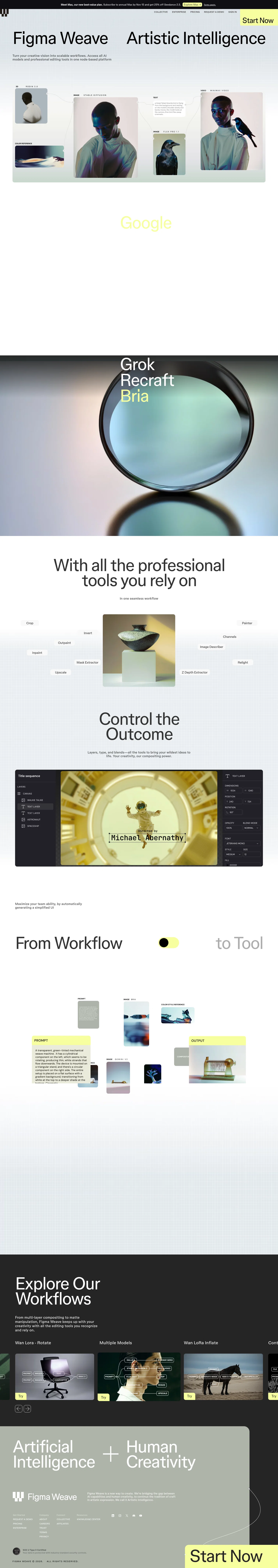Figma landing page