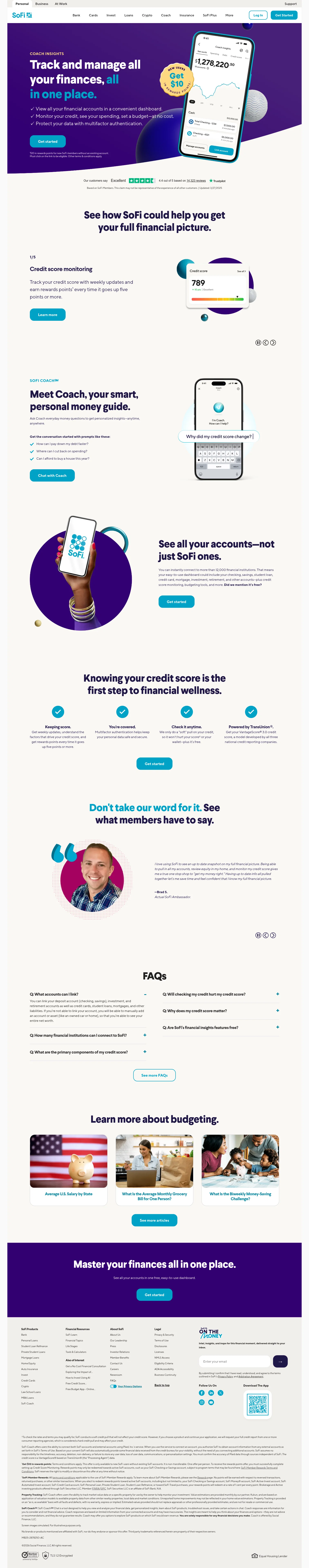 sofi.com/coach on desktop