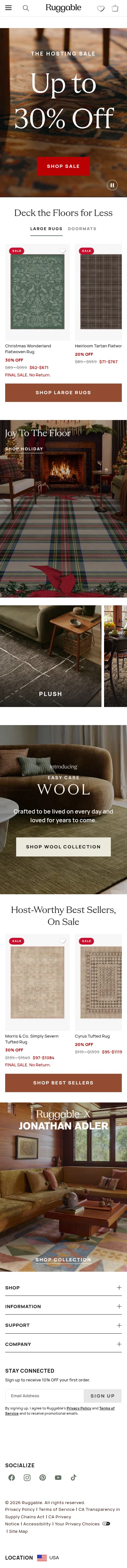 ruggable.com on mobile