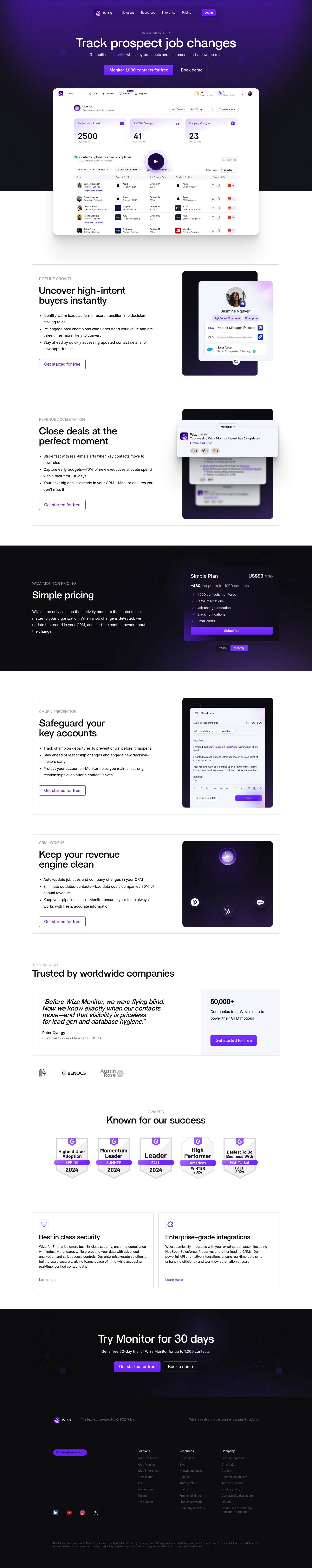 wiza.co/monitor on desktop