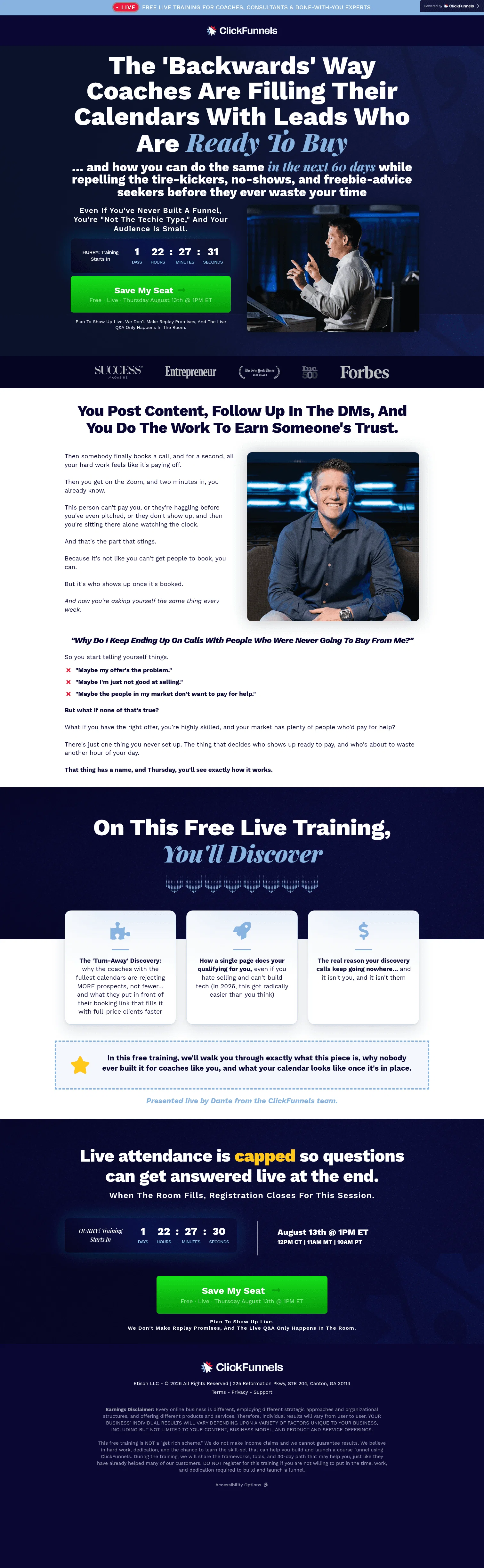 ClickFunnels landing page