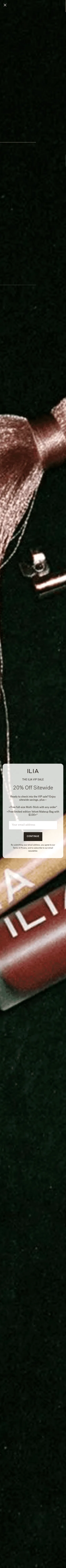 iliabeauty.com/pages/rewards on mobile, full screenshot