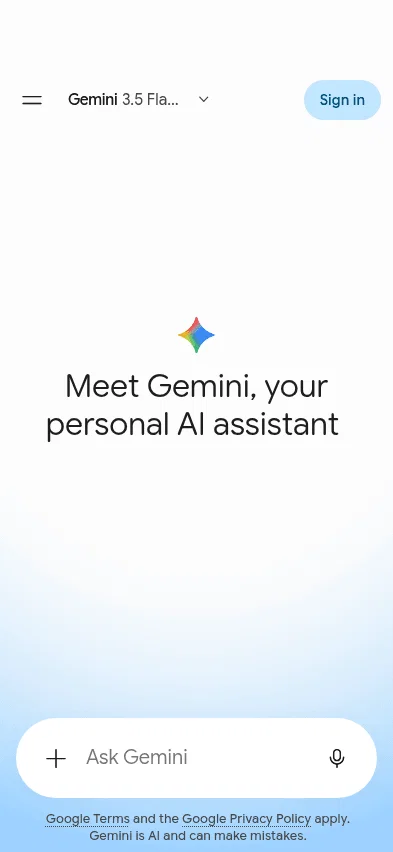 gemini.google.com/daily-brief on mobile