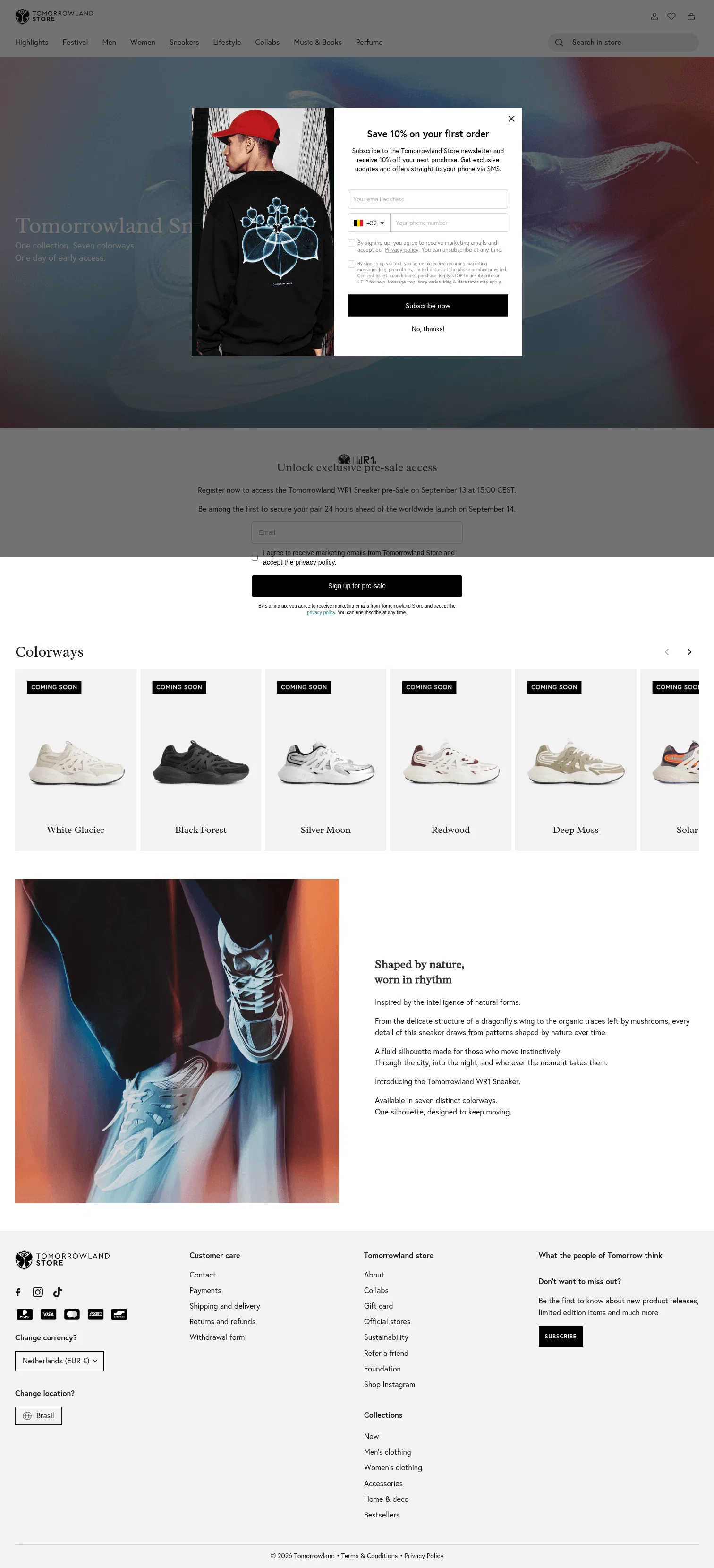 Tomorrowland landing page
