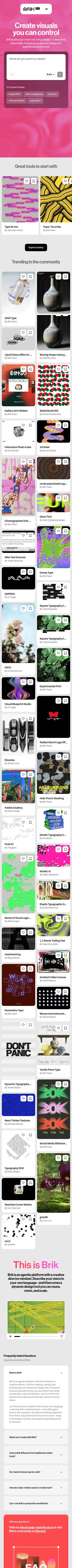 brik.space on mobile, full screenshot