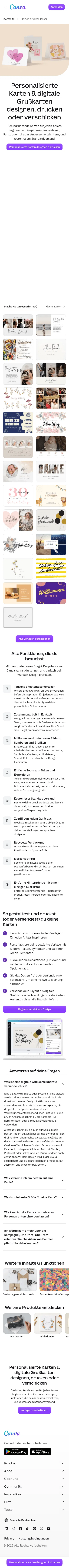canva.com/de_de/karten on mobile, full screenshot