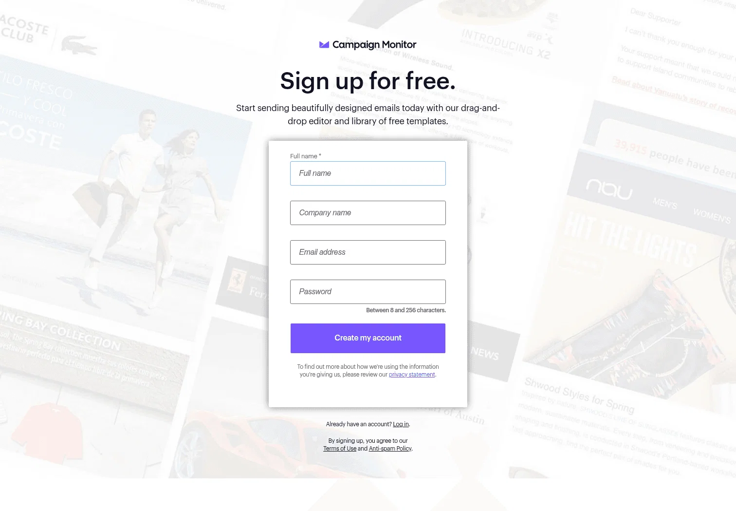 campaignmonitor.com/signup on desktop