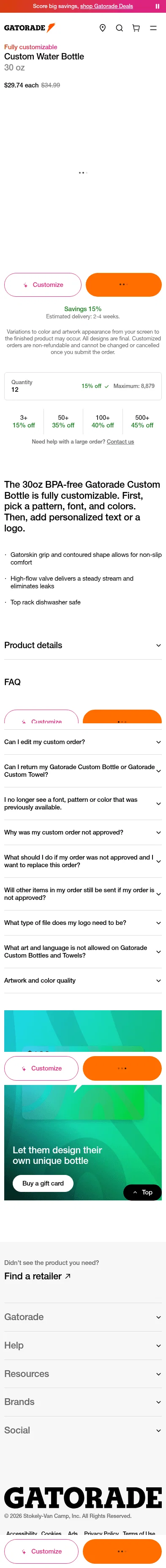 gatorade.com/bulk-orders/fully-customizable/customizable-00052000055436 on mobile
