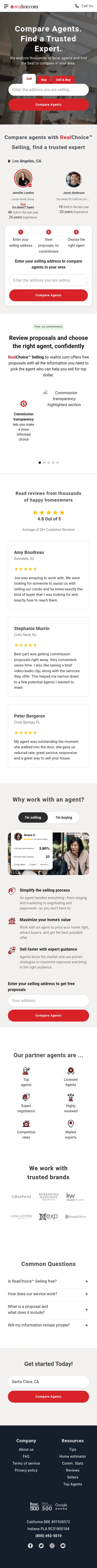 sell.realtor.com on mobile, full screenshot