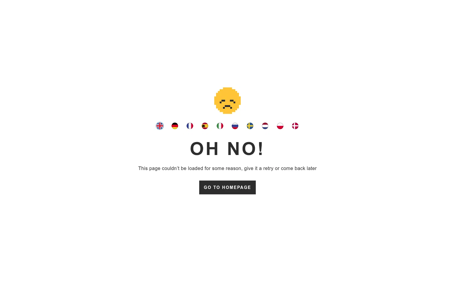 ASOS landing page