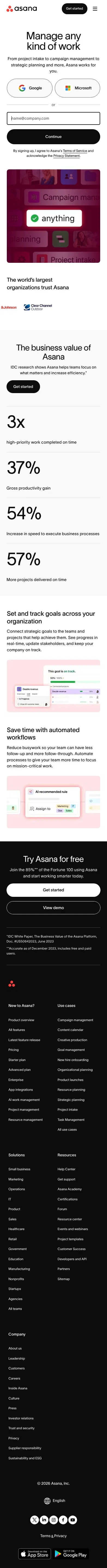 asana.com/campaign/manage-work on mobile, full screenshot