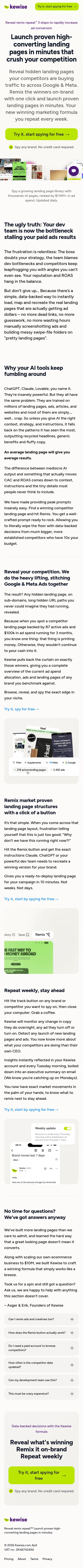 kewise.com/the-winning-formula on mobile