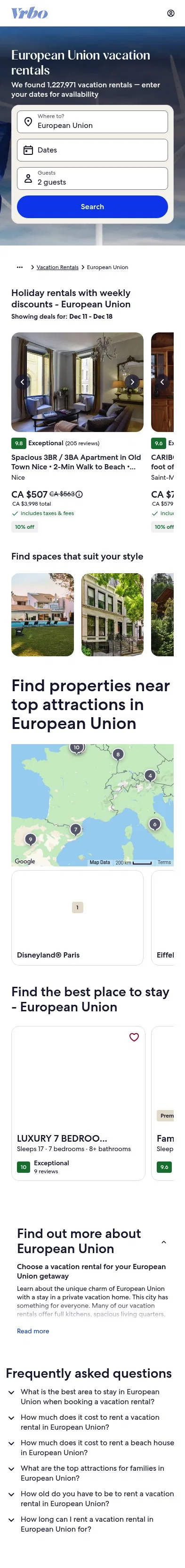 vrbo.com/en-ca/vacation-rentals/european-union on mobile, full screenshot