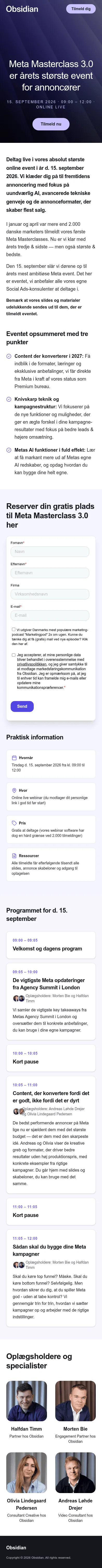 events.obsidianagency.com/metaadsmasterclass-3 on mobile, full screenshot