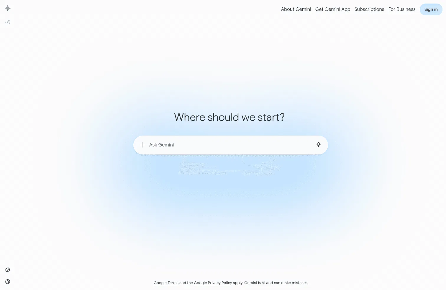 gemini.google.com/daily-brief on desktop, full screenshot