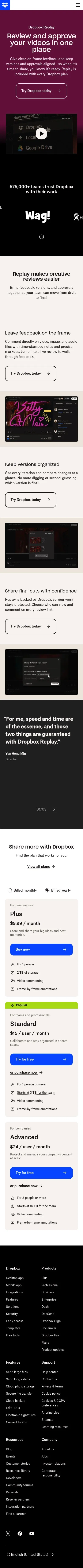 dropbox.com/campaigns/share-more/replay on mobile