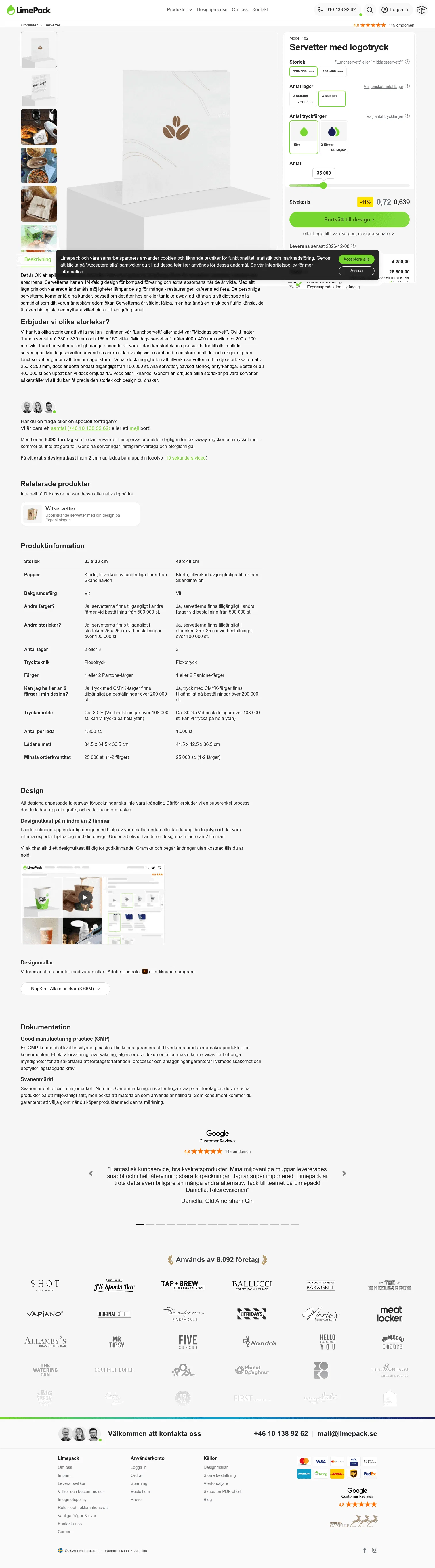 limepack.se/servetter/182-servetter-med-logotryck.html on desktop