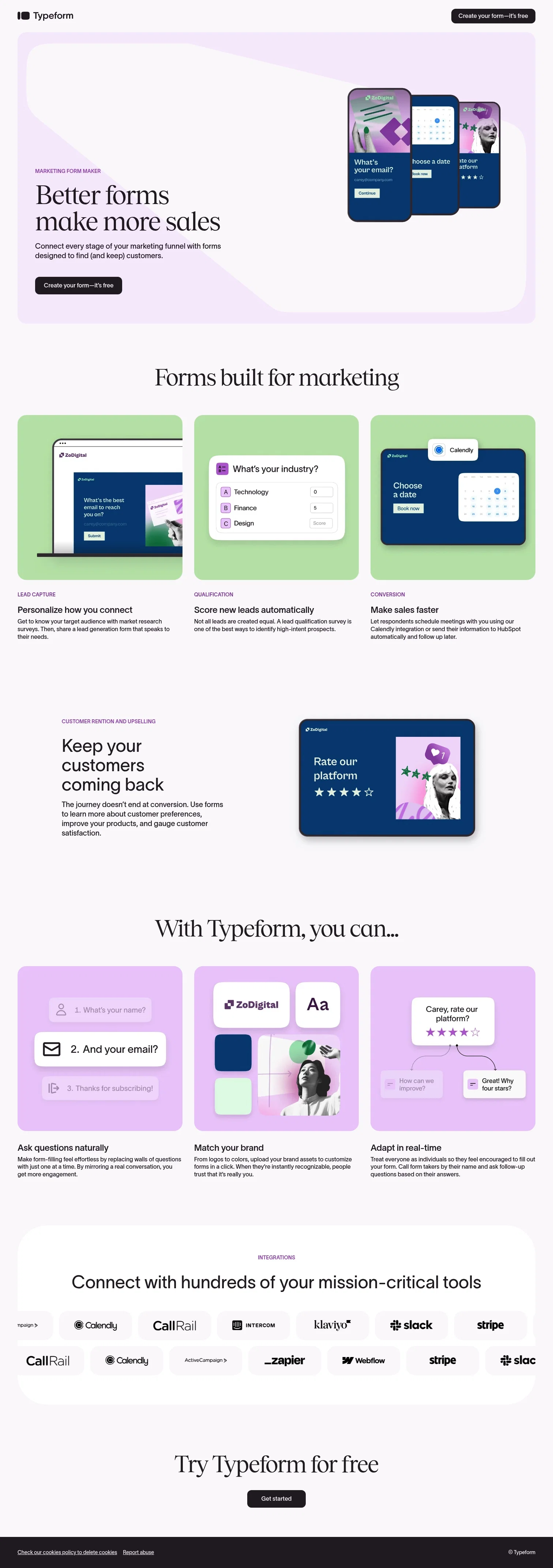 typeform.com/try/marketing-funnel-tips on desktop