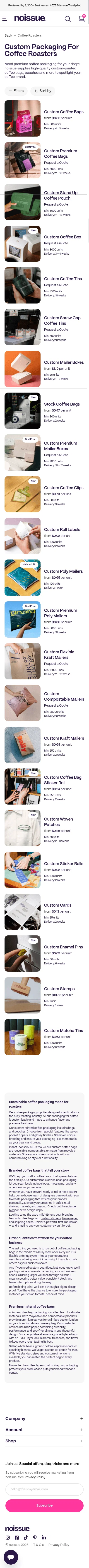 noissue.co/shop/industry/coffee-roasters on mobile
