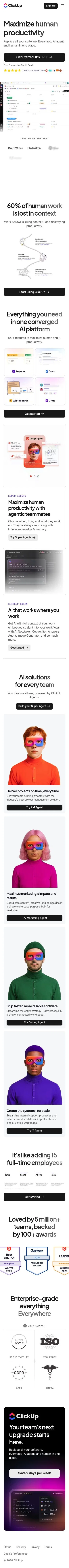 clickup.com/lp/get-started on mobile