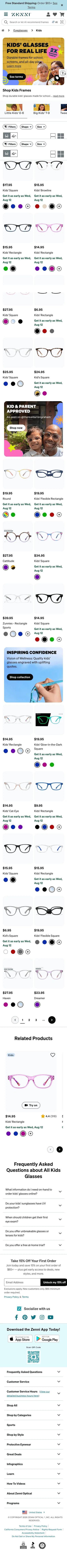 zennioptical.com/b/kids-glasses/all-kids on mobile