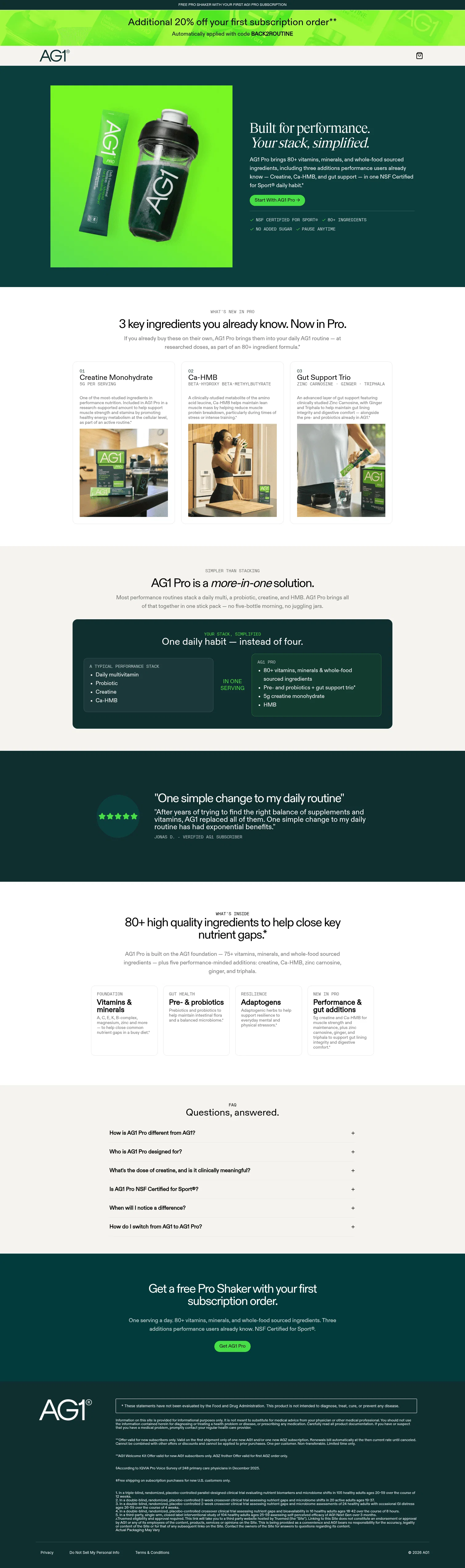 try.drinkag1.com/ag1-pro-performance-optimizer on desktop
