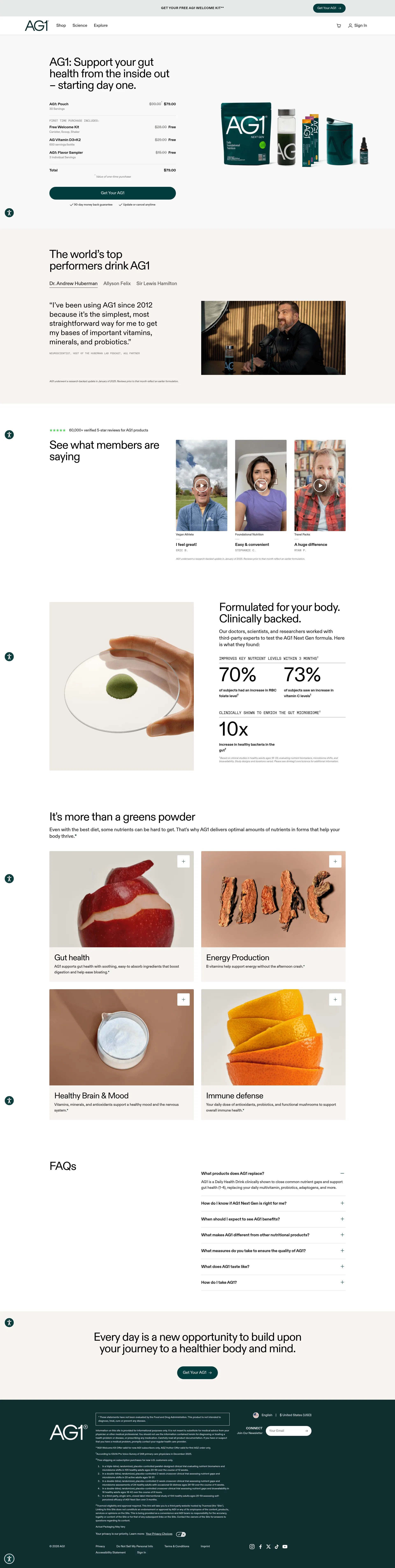 drinkag1.com/best-green-powder-offers-gut-health on desktop