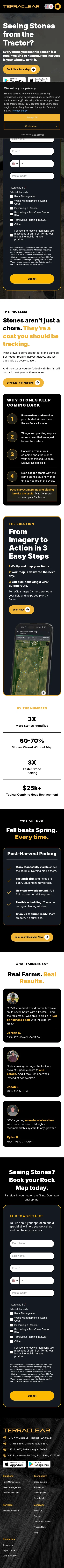 terraclearinc.ca/hitting-rocks-farming on mobile