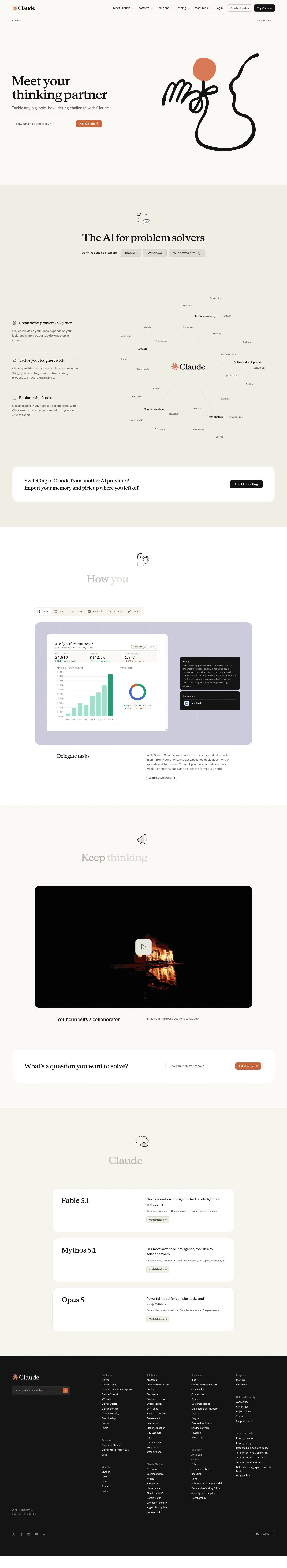 claude.com/product/overview on desktop, full screenshot