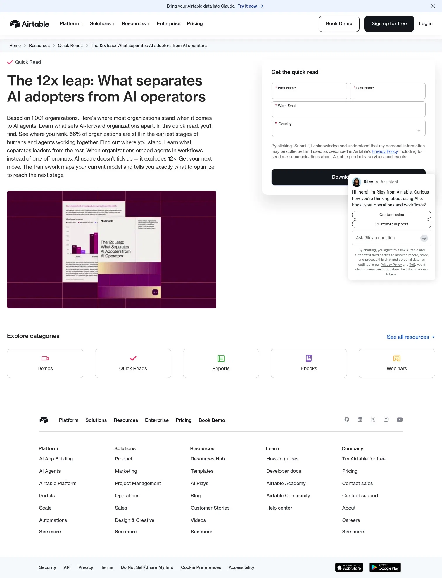 airtable.com/lp/resources/quick-reads/ai-adoption-vs-operations-12x-leap on desktop, full screenshot