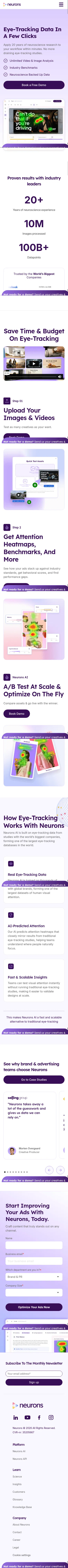 neuronsinc.com/eye-tracking-data on mobile, full screenshot