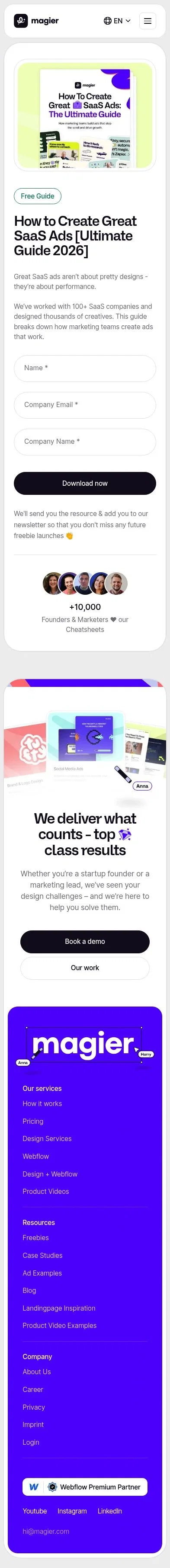 magier.com/resources/ultimate-guide-b2b-saas-ads on mobile