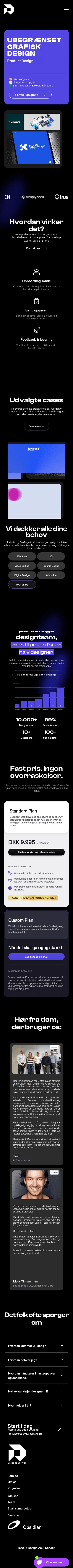 designasaservice.dk on mobile