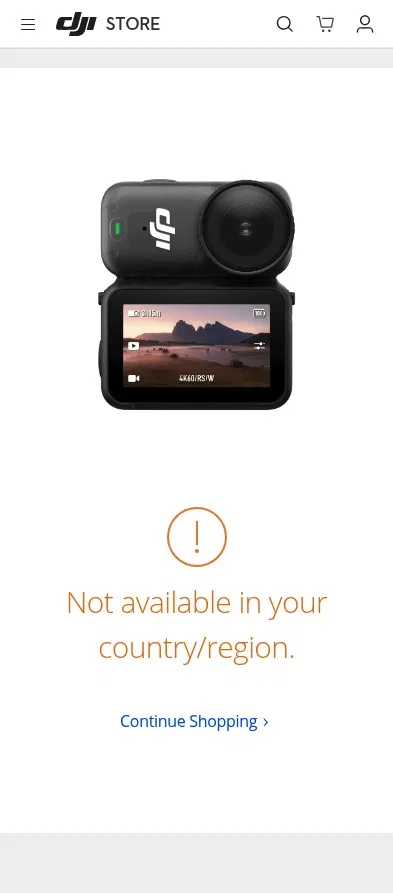 store.dji.com/product/osmo-nano on mobile, full screenshot