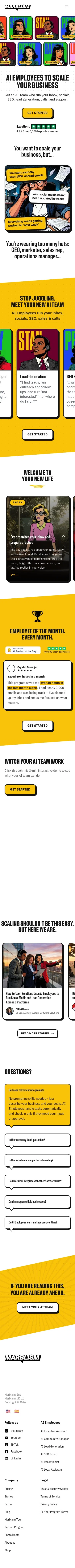 marblism.com on mobile