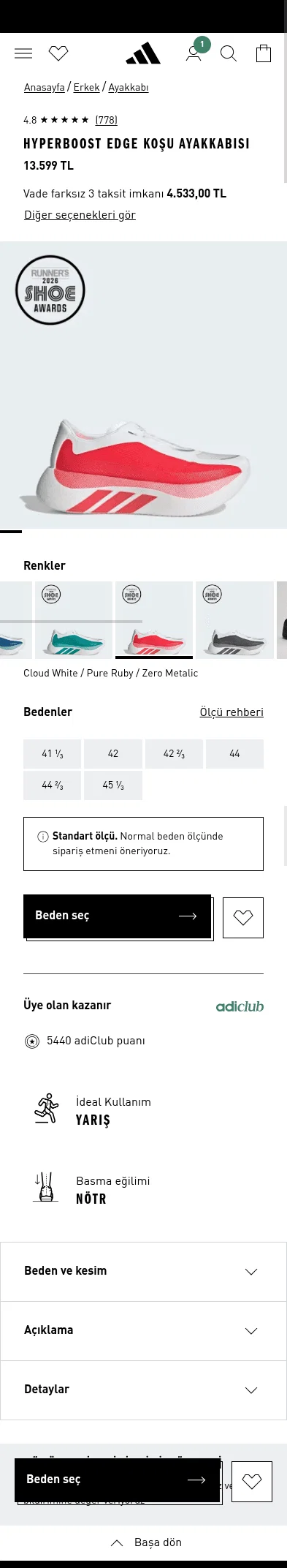 adidas.com.tr/tr/hyperboost-edge-kosu-ayakkabisi/KI1913.html on mobile